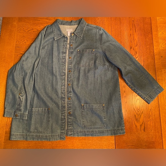 Liz & Me Jackets & Blazers - Denim Button-Up Jacket